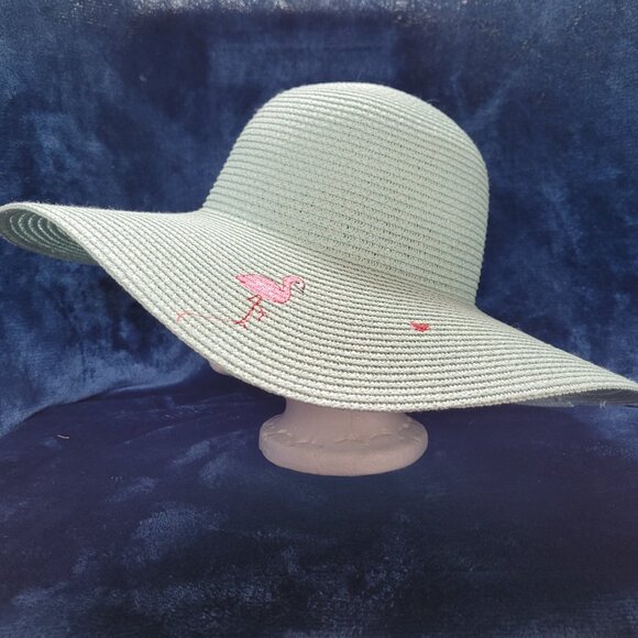 Wide brim flamingo hat - Picture 3 of 5
